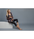 Legginsy ciążowe 3/4 z koronką 80 den (microfibra) ART. 412