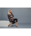 Legginsy ciążowe 3/4 z koronką 80 den (microfibra) ART. 412